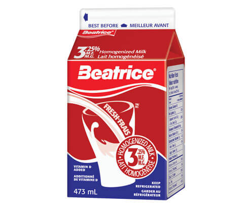 3.25% Homogenized Milk 473mL