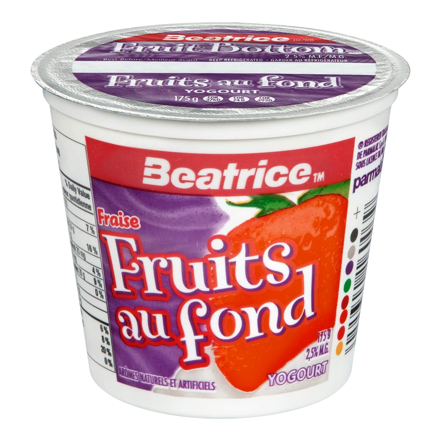 Yogourt fruits au fond Fraise 175 g