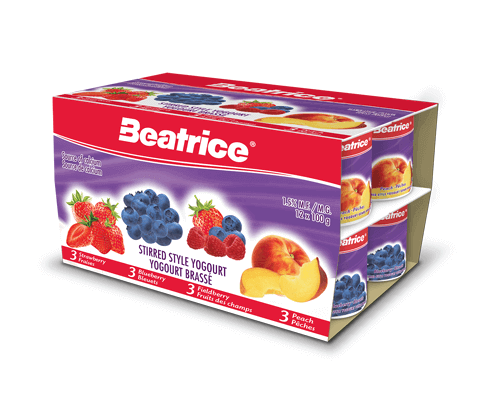 Strawberry Blueberry Fieldberry Peach Yogourt Multipack 12 X 100 g