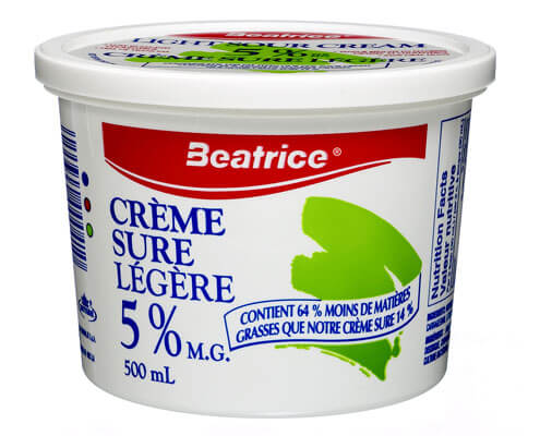 Crème sure 5 % 500 mL