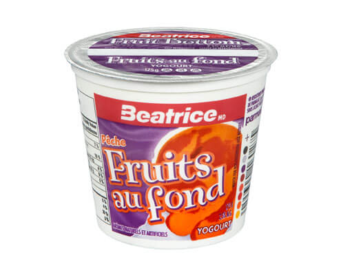 Yogourt fruits au fond pêches 175 g