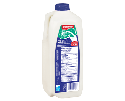 1% de lait écrémé 2L