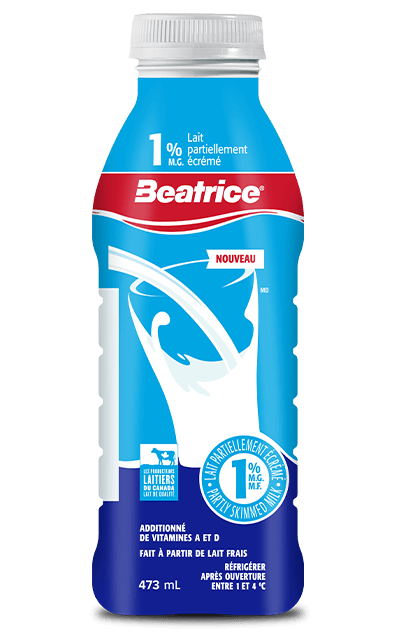 Lait partiellement écrémé 1 % 473 mL