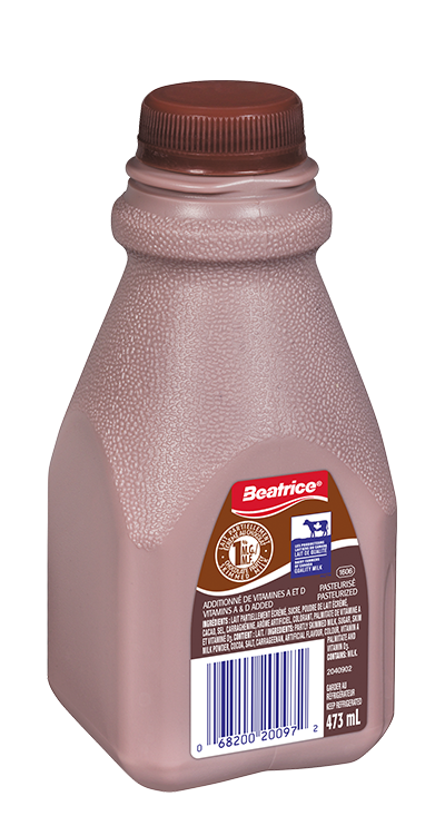 Lait au chocolat bidon de 473 mL